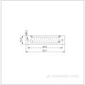 DB 25 PIN Γυναίκα ευθεία σύνδεση D-Sub